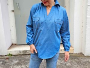 Schnittmuster Bluse Nalva Jeans - 3
