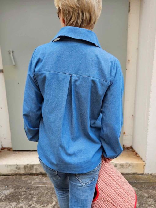 Schnittmuster Bluse Nalva Jeans - 3