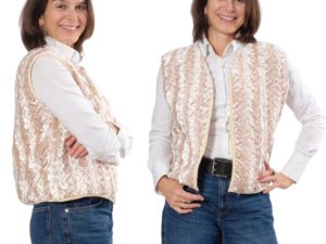Schnittmuster Weste Fritzi Fell beige