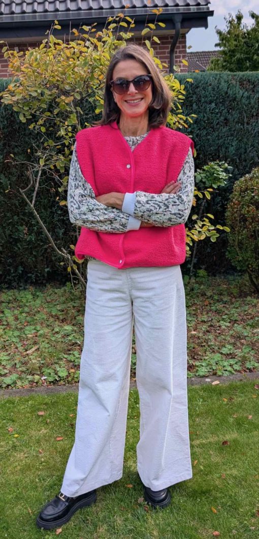 Schnittmuster Weste Teddy Neon Pink Fritzi - 1
