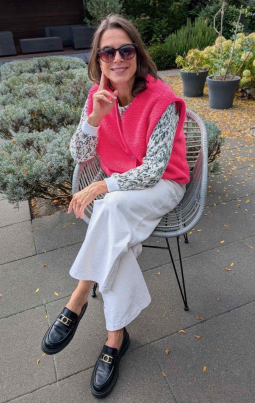 Schnittmuster Weste Teddy Neon Pink Fritzi - 5