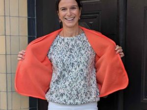 Schnittmuster Weste Fritzi gelegt