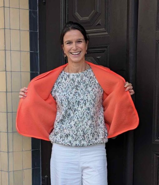 Schnittmuster Weste Fritzi gelegt