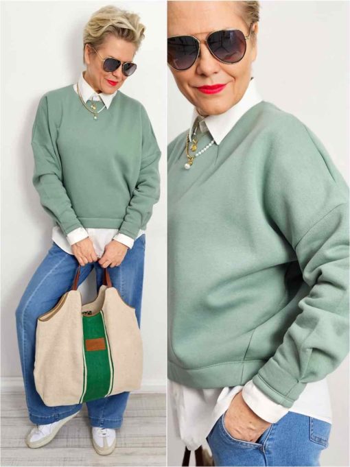 Schnittmuster Shirt Lexa Mint Bluse Ellen - 4