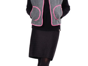 Schnittmuster Weste nafia Teddy Grau