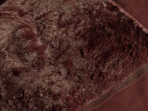 Fake Fur, Velourleder / Double Face Bordeaux