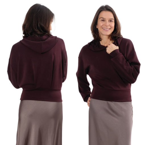 wolga Schnittmuster Hoodie Falte