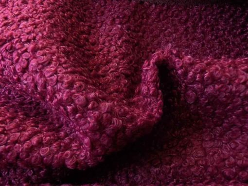 Teddy fake fur waschleder bordeaux - 2