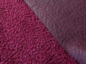 Teddy fake fur waschleder bordeaux - 2