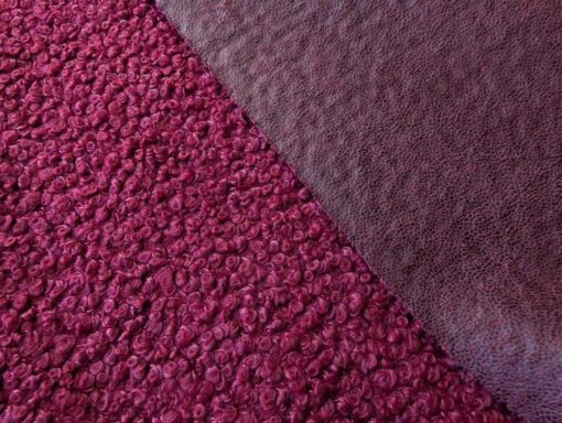 Teddy fake fur waschleder bordeaux - 2