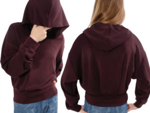 wolga Schnittmuster Hoodie Falte