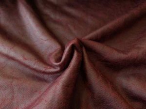 Double Face Teddystoff Bordeaux - 1