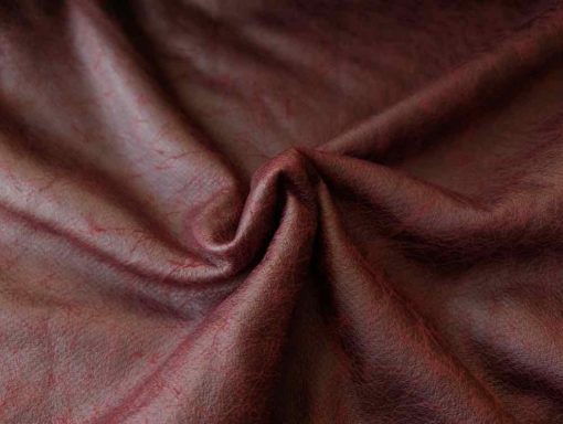 Double Face Teddystoff Bordeaux - 1