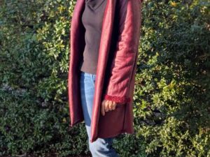 Double Face Teddystoff Bordeaux Tatjana - 1