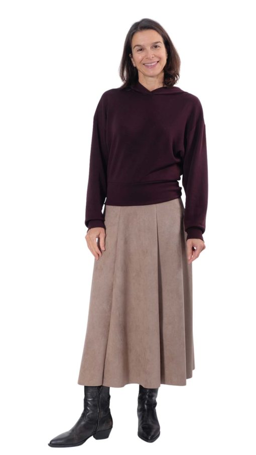 Schnittmuster Rock Sally Suede Leder