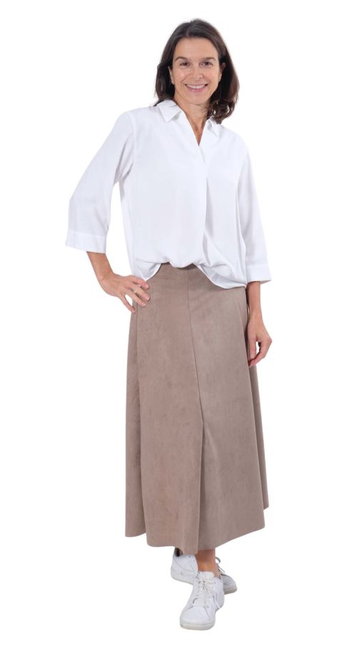 Schnittmuster Rock Sally Suede Leder