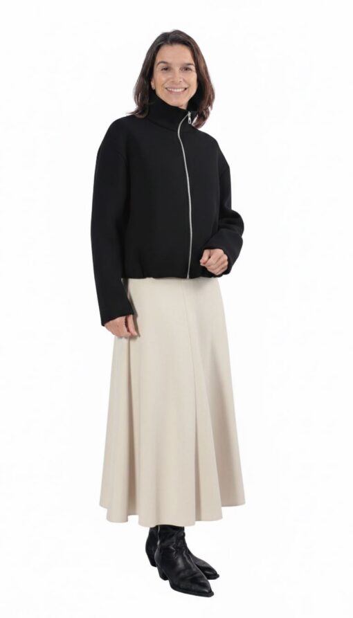 Schnittmuster Jacke Falten Lyra Schwarz Rock Sally - 2