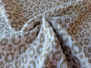 Gauze, Musselin - Leo Musterung Beige