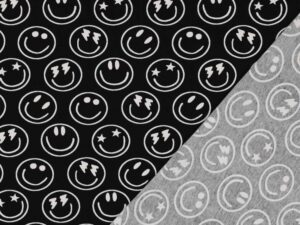 Jersey, Smileys auf Schwarz – Bild 3