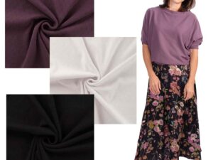 Stoffpaket 2 Meter - Ajour Strickstoff in 3 Farben