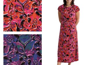 2 Meter Viskosejersey - Stoffpaket Kleid Maya