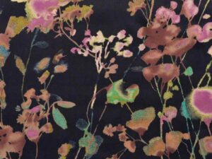 Blumen Satin Viskose - Stoffpaket Rock Ayla – Bild 4