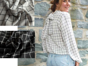 2 Meter Stoffpaket Kästchenmusterung